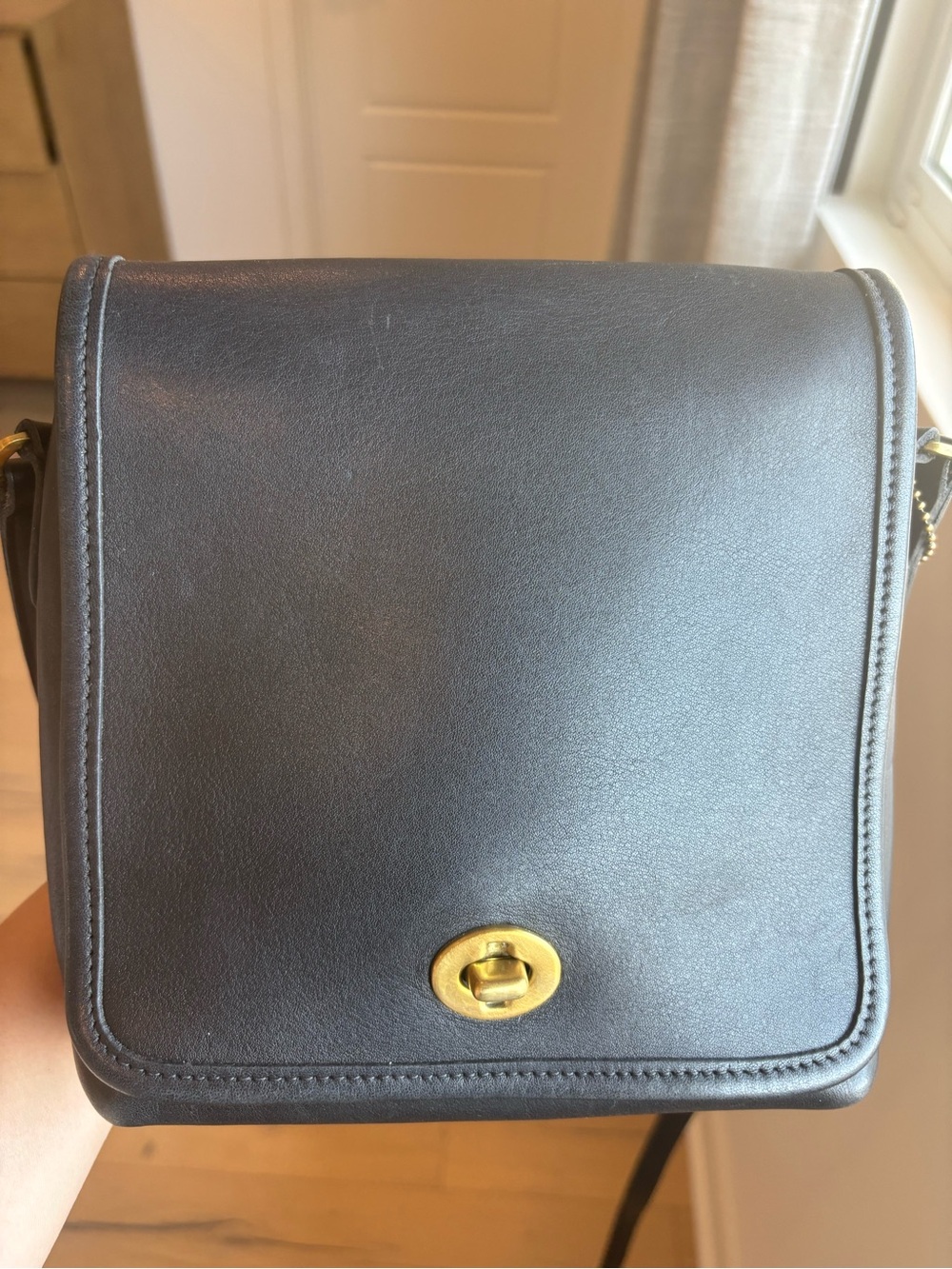 Vintage Coach companion black bag with hang tag